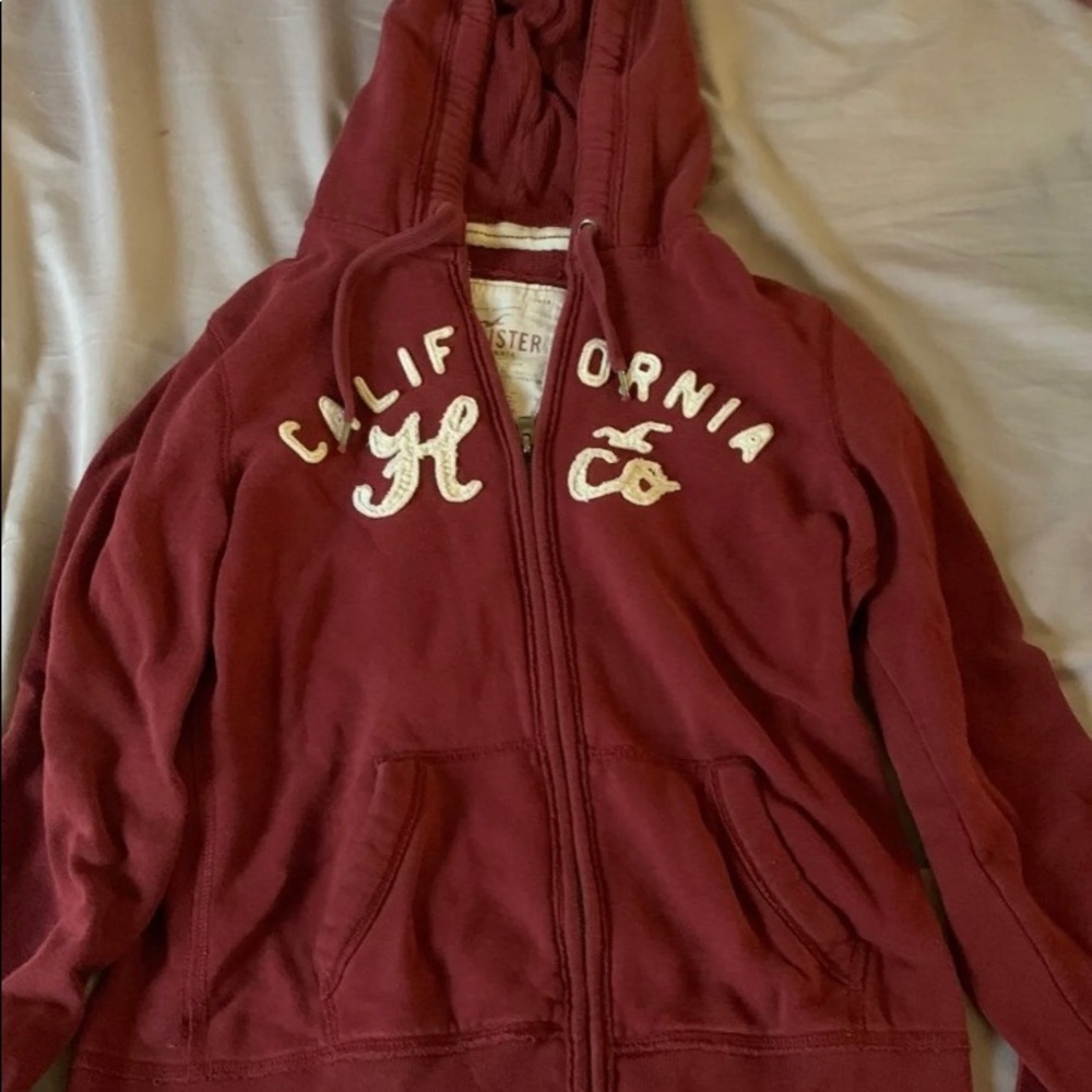 Hollister zip up sweatshirt